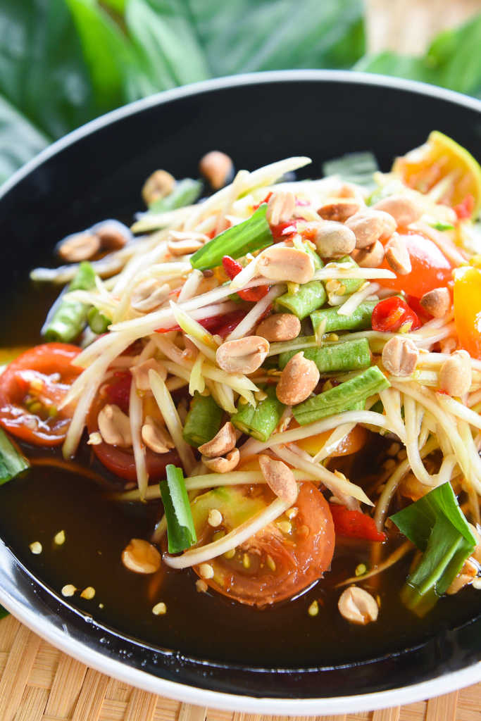 Thai dishes with Som Tum