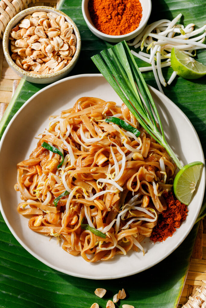 Pad Thai street food dish in Thailand